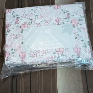 Shabby Chic Lovey Bird Bedding Sheet Set King